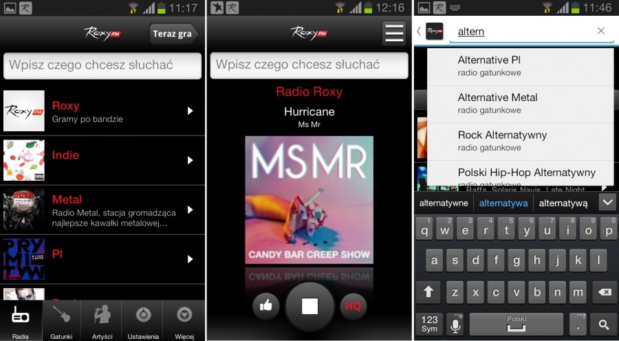 radio roxy, aplikacja mobilna, android