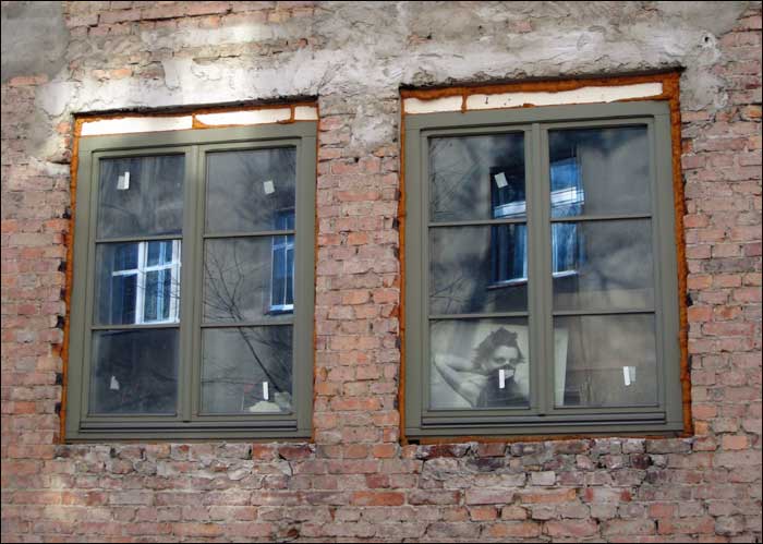 foto: Katowice, okna, twarz
