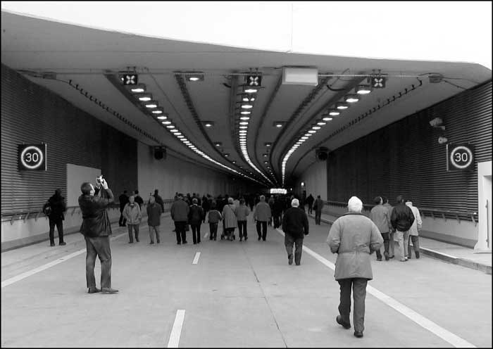 foto: Katowice, rondo, spodek, tunel