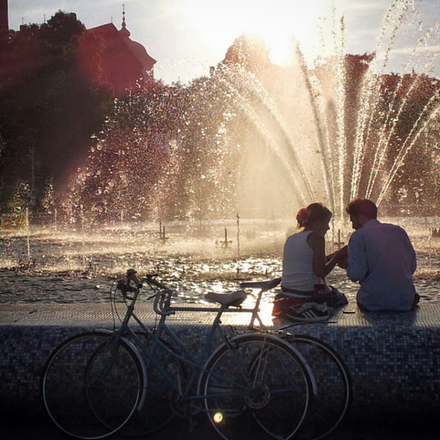 Warszawa, fontanna
